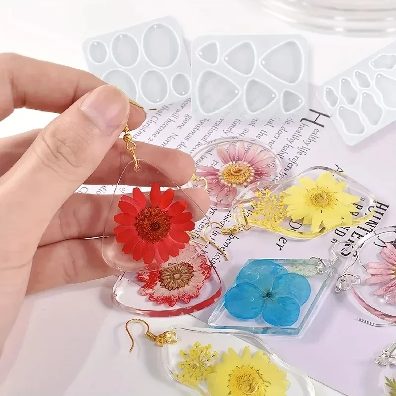 Jewelry Making Process - jewelry earrings drop glue diy mold,epoxy