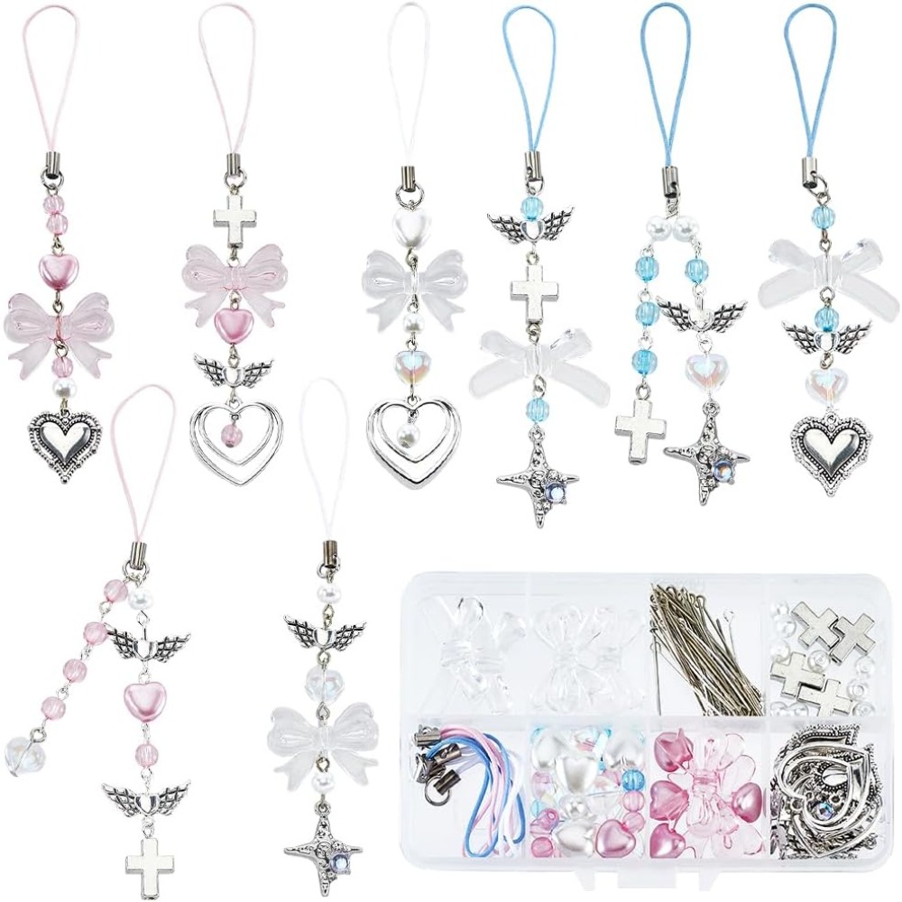 Jewelry Making Diy Kit - 154Pcs DIY 8 Sets Phone Charm