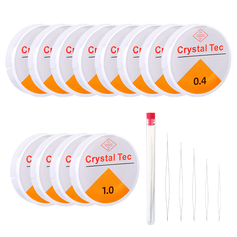 Beading Needle Fine - Versatile Elastic String Kit Assorted Sizes