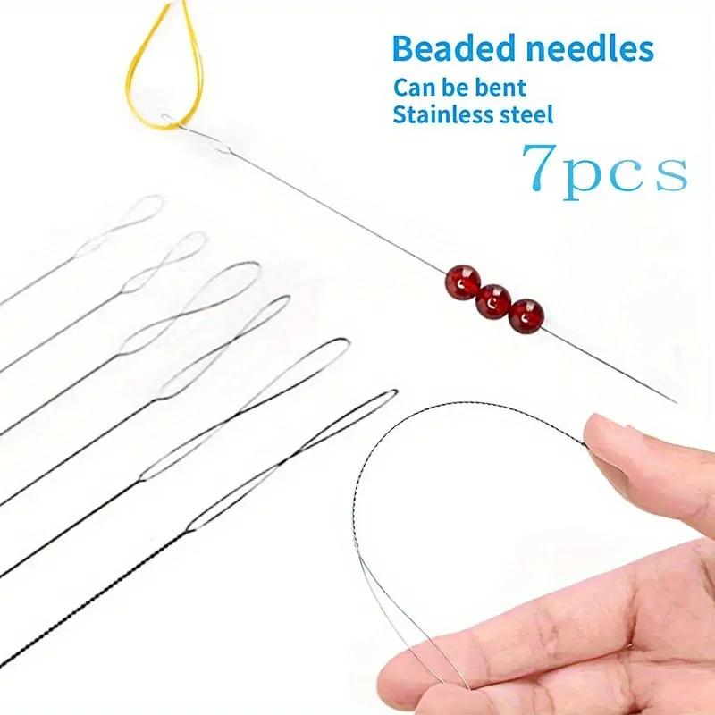 Beading Needle Fine - 7pcs/set Stainless Steel Bead Needles Magical