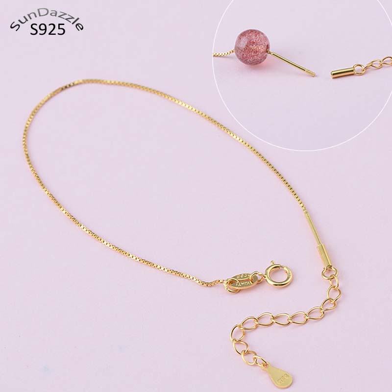 Jewelry Making Organizer Box - Real Solid 925 Sterling Silver Necklace