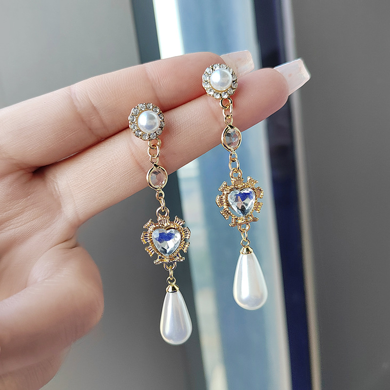 Beading Needle Fine - Pearl Earrings For Women Fashion Long