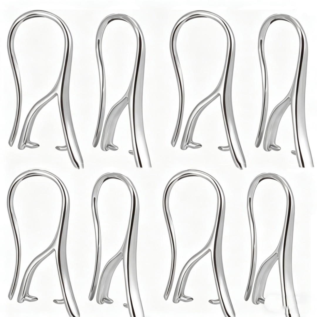 10/30Pcs White with Pinch Bail - Jewelry Making Essentials 评论和价格