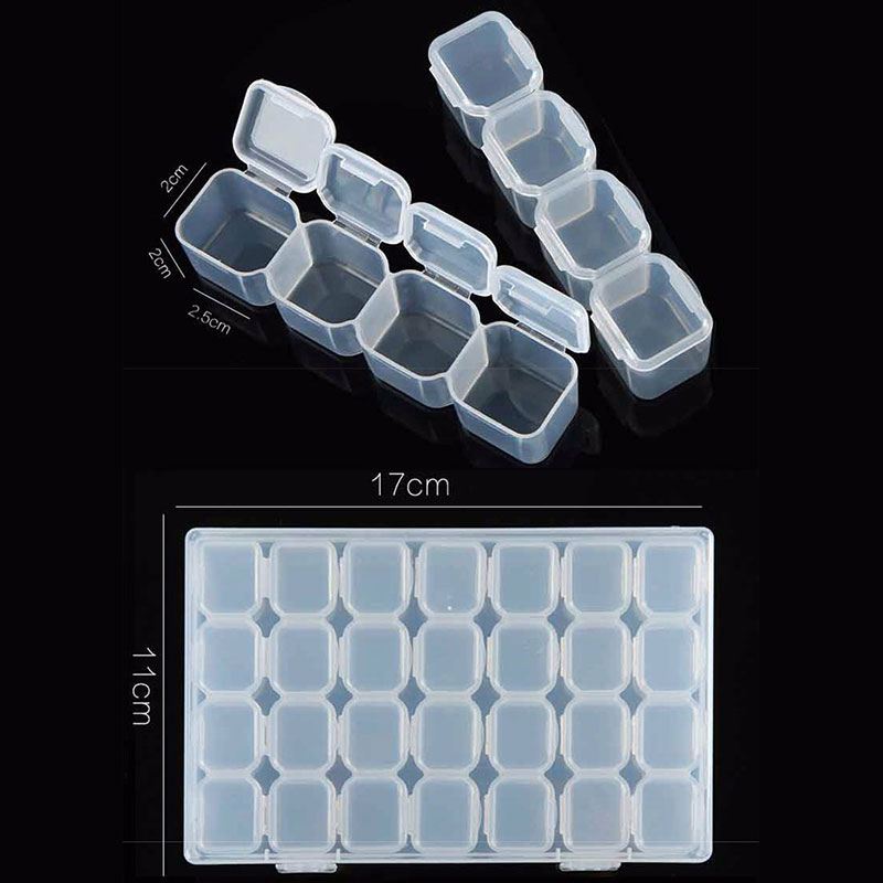 Transparent Nails Art Organize - Jewelry Making Organizer Box 评论和价格