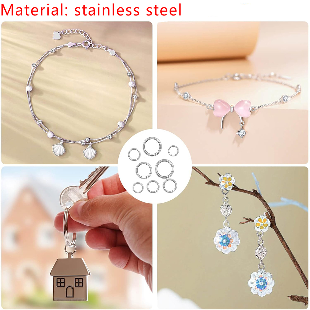 1200pcs Stainless Steel Jump R - Jewelry Making Looper Tool 评论和价格