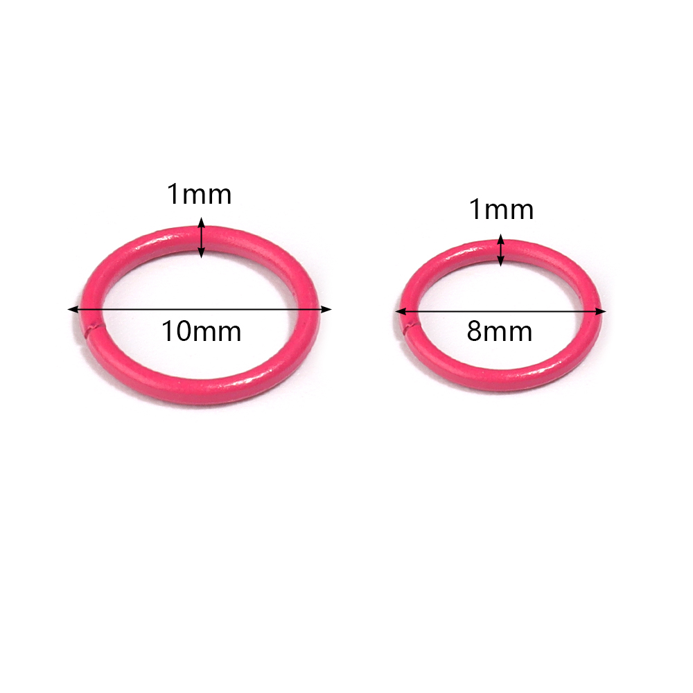 50pcs 8/10mm Iron Split Ring O - Jewelry Making Looper Tool 评论和价格