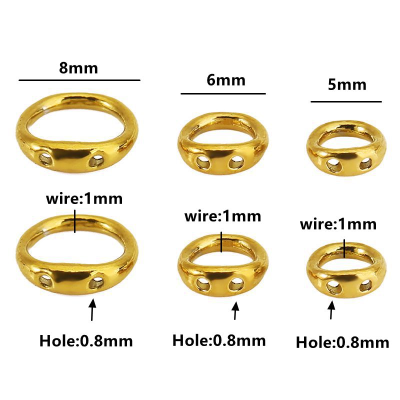 30pcs 5/6/8mm Stainless Steel  - Jewelry Making Essentials 评论和价格