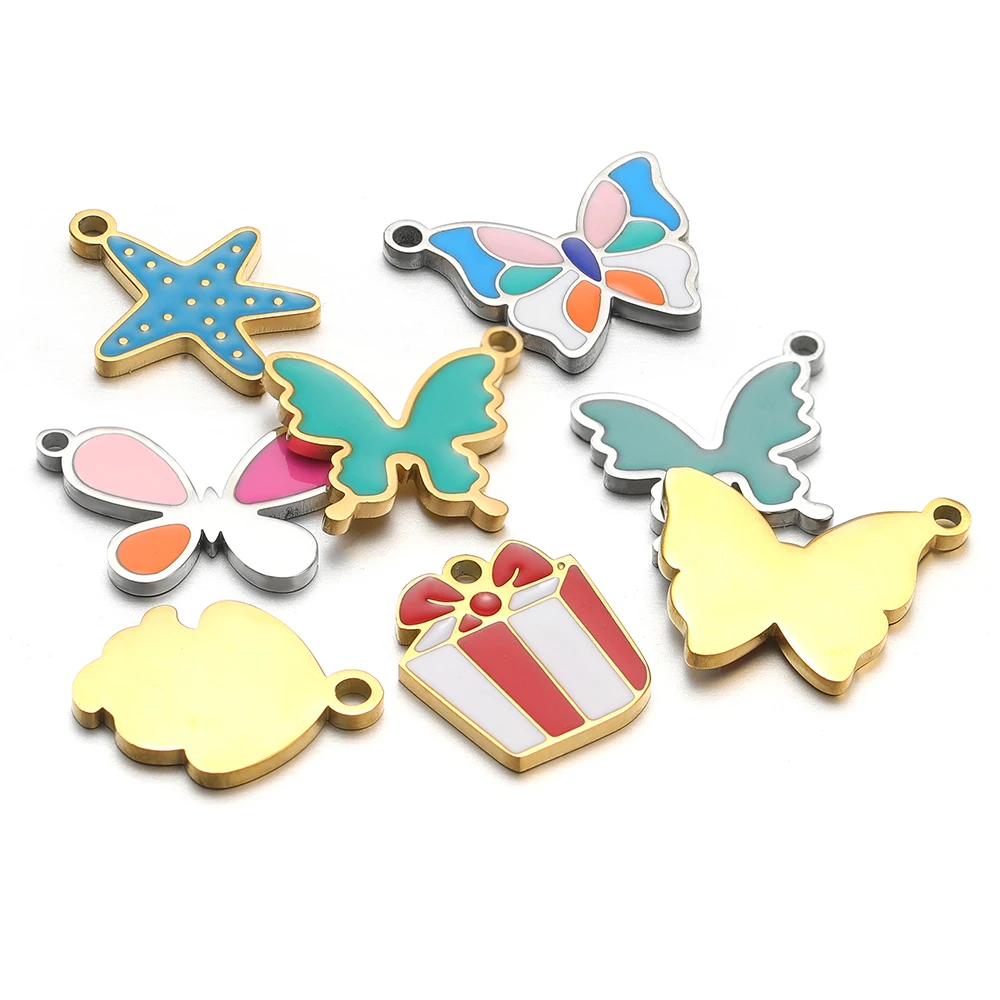 5pcs Stainless Steel Star Butt - Jewelry Making 4 Year Old 评论和价格