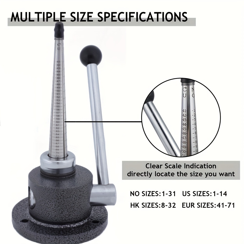 Ring Sizer Mandrel with 4 Scal - Jewelry Making Anvil 评论和价格