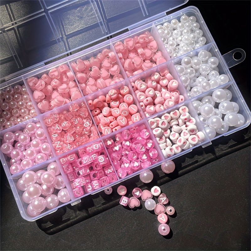 10-Piece Pink Alphabet Box, Ac - Jewelry Making Diy Kit 评论和价格