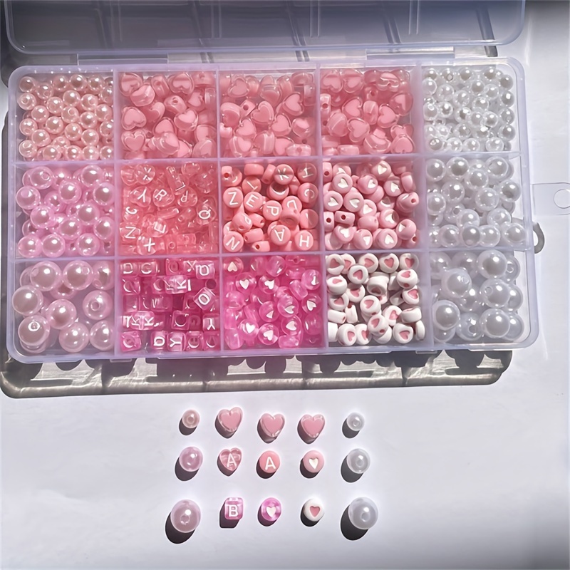 10-Piece Pink Alphabet Box, Ac - Jewelry Making Diy Kit 评论和价格
