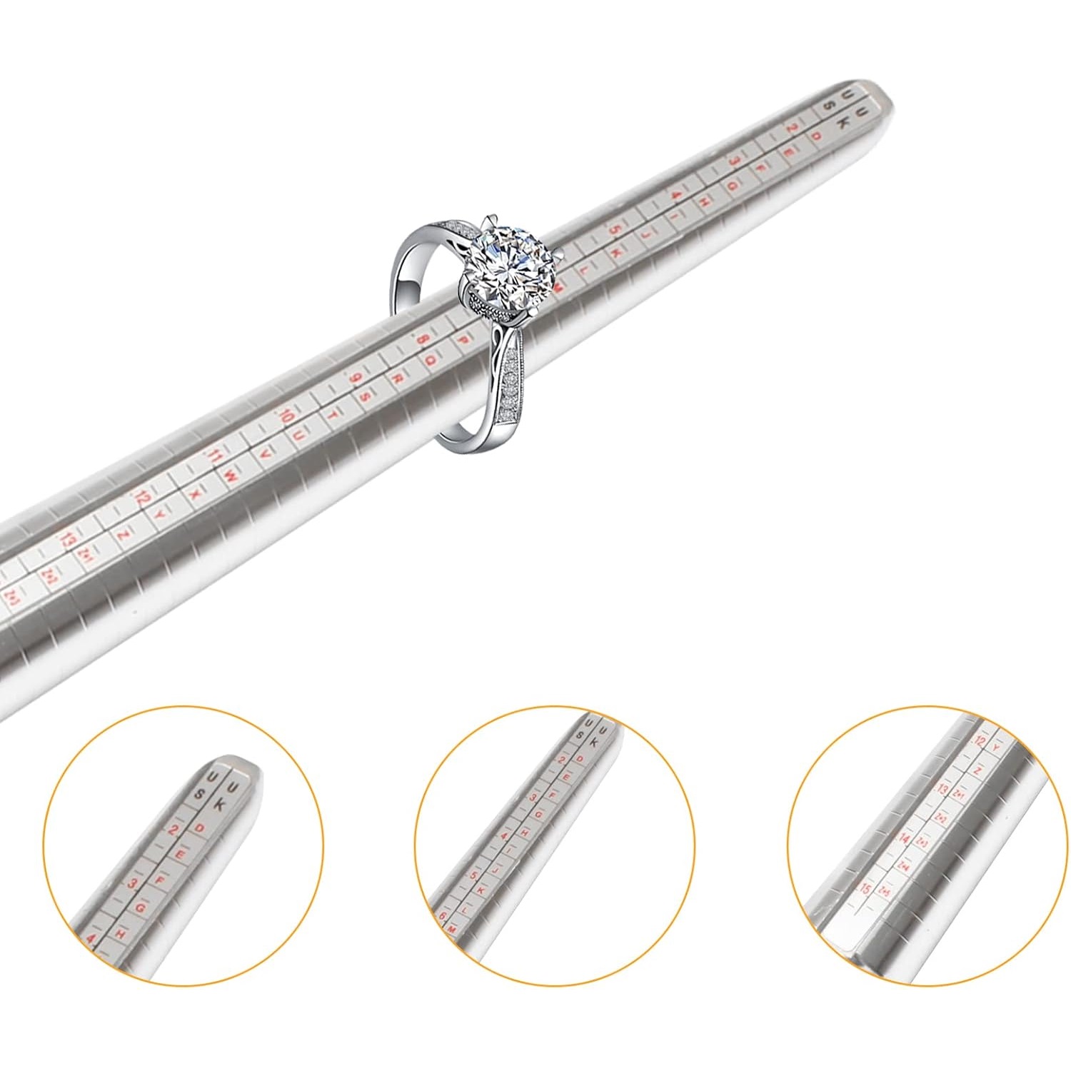 UK Scale Solid Iron Ring Sizer - Jewelry Making Uk 评论和价格