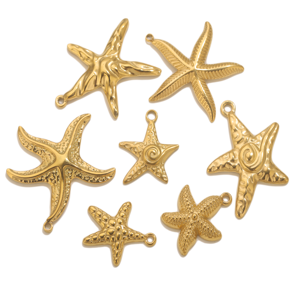 5pcs Stainless Steel Summer St - Jewelry Making Materials Wholesale 评论和价格
