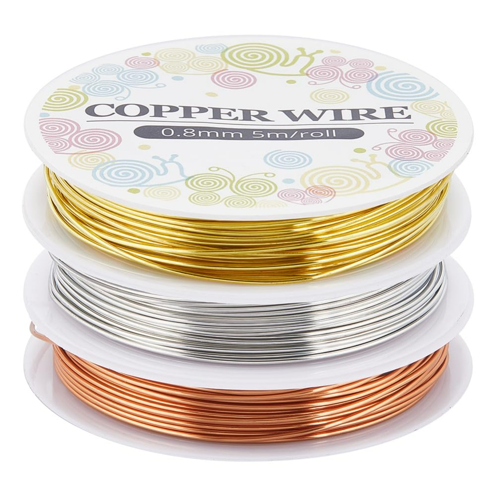 12.8M Copper Jewelry Wire 0.8m - Jewelry Making Materials Wholesale 评论和价格