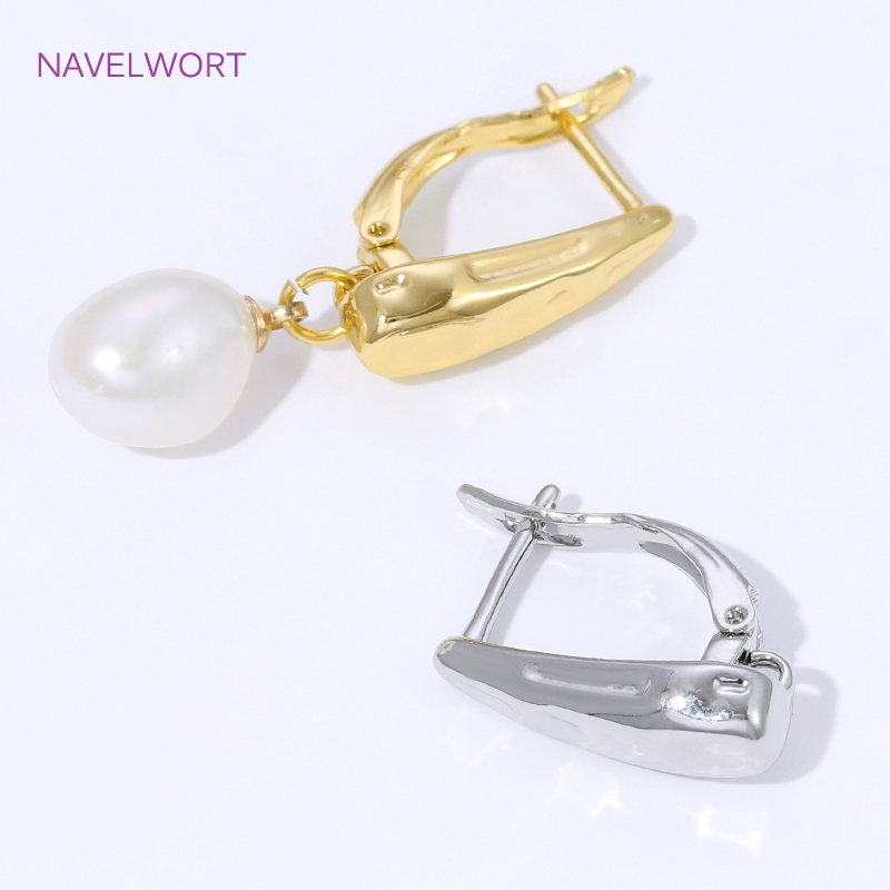 18K Gold Plated Smooth Earring - Jewelry Making Essentials 评论和价格