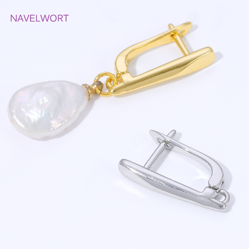 18K Gold Plated Smooth Earring - Jewelry Making Essentials 评论和价格