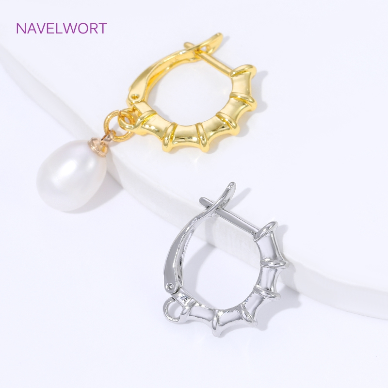 18K Gold Plated Smooth Earring - Jewelry Making Essentials 评论和价格
