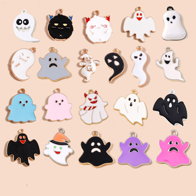 Leslie 10pcs Halloween Ghost C - Jewelry Making Date Night 评论和价格
