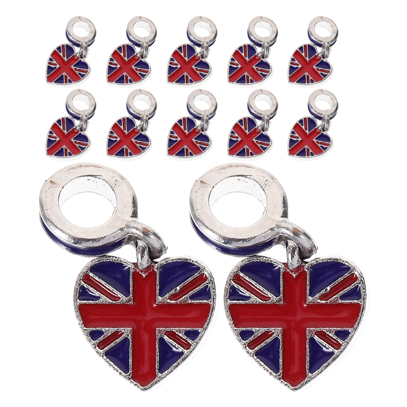 12Pcs Uk Flag Charms British F - Jewelry Making Uk 评论和价格