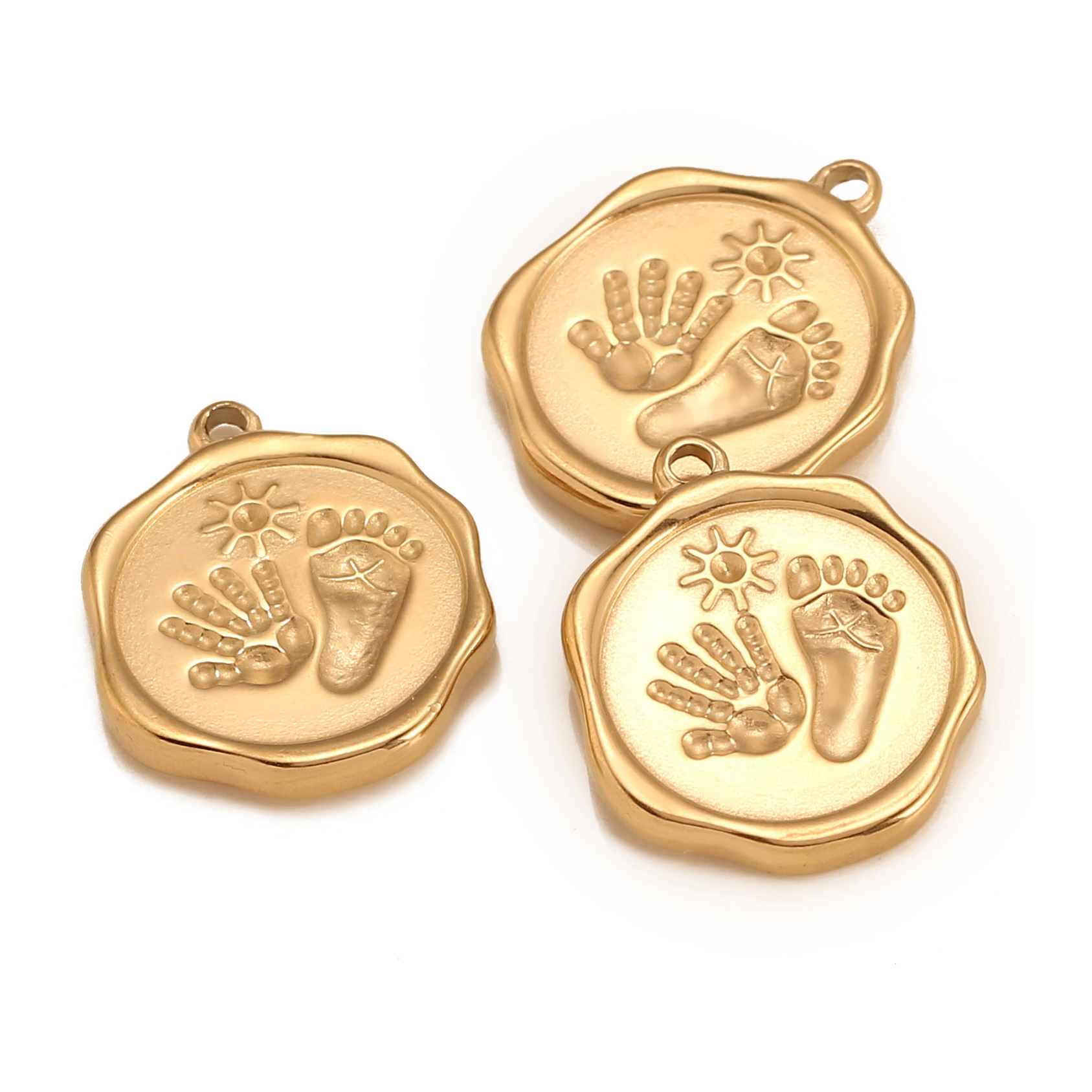 3PC Stainless Steel Cute Baby  - Jewelry Making 4 Year Old 评论和价格