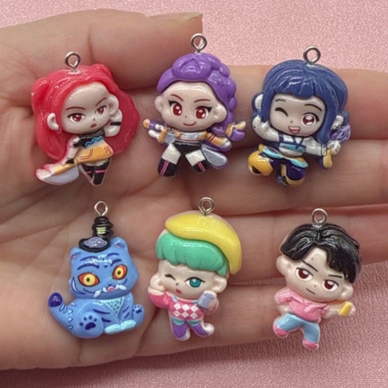10pcs resin cartoon pendant, D - Jewelry Making Factory 评论和价格