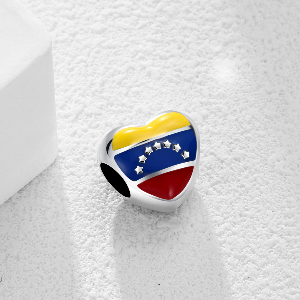 31 Countries Flag Heart Charms - Jewelry Making Uk 评论和价格