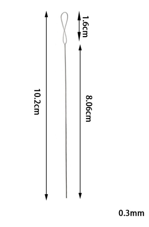 6pcs/lot Oar 0.15-0.7mm twist  - Beading Needle Fine 评论和价格