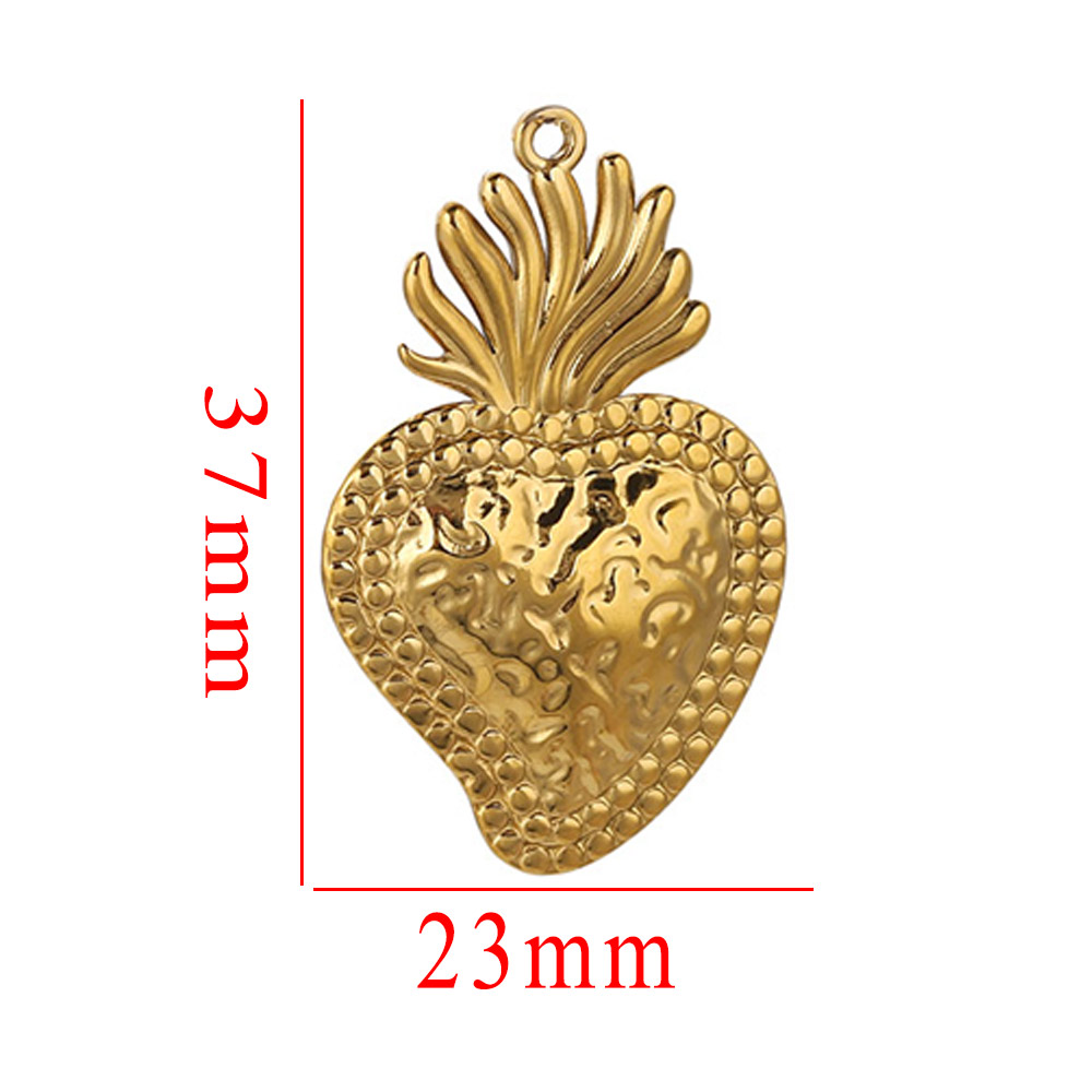 5pcs Stainless Steel Heart Sun - Jewelry Making Materials Wholesale 评论和价格
