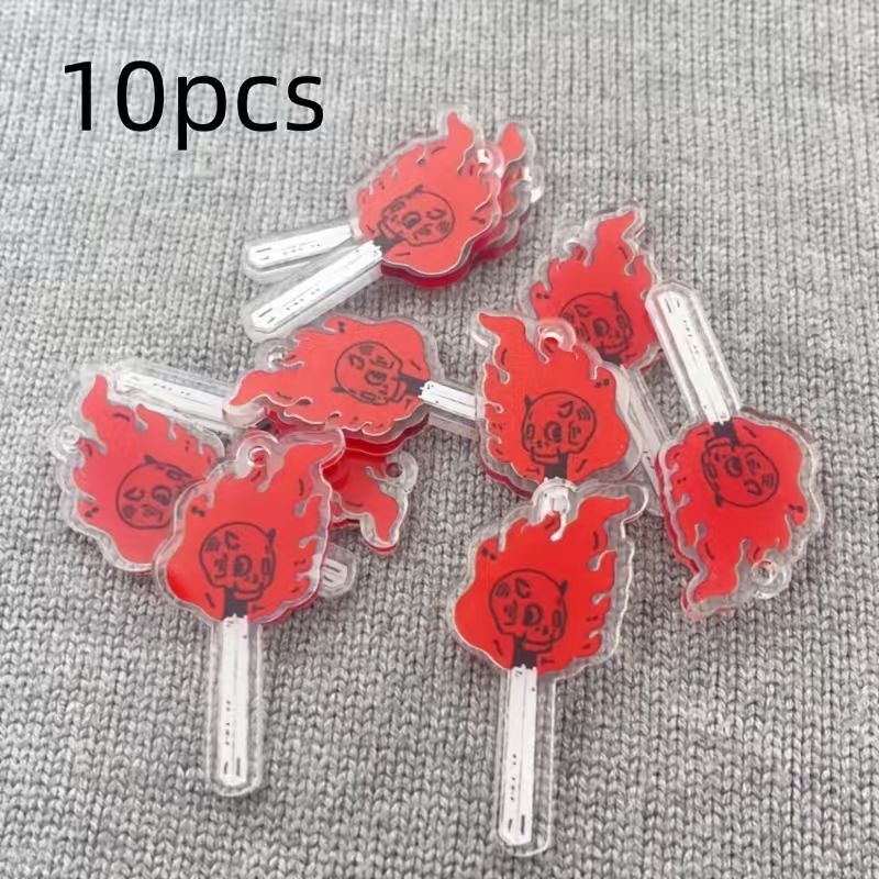 10pcs acrylic skull pendant, D - Jewelry Making Factory 评论和价格