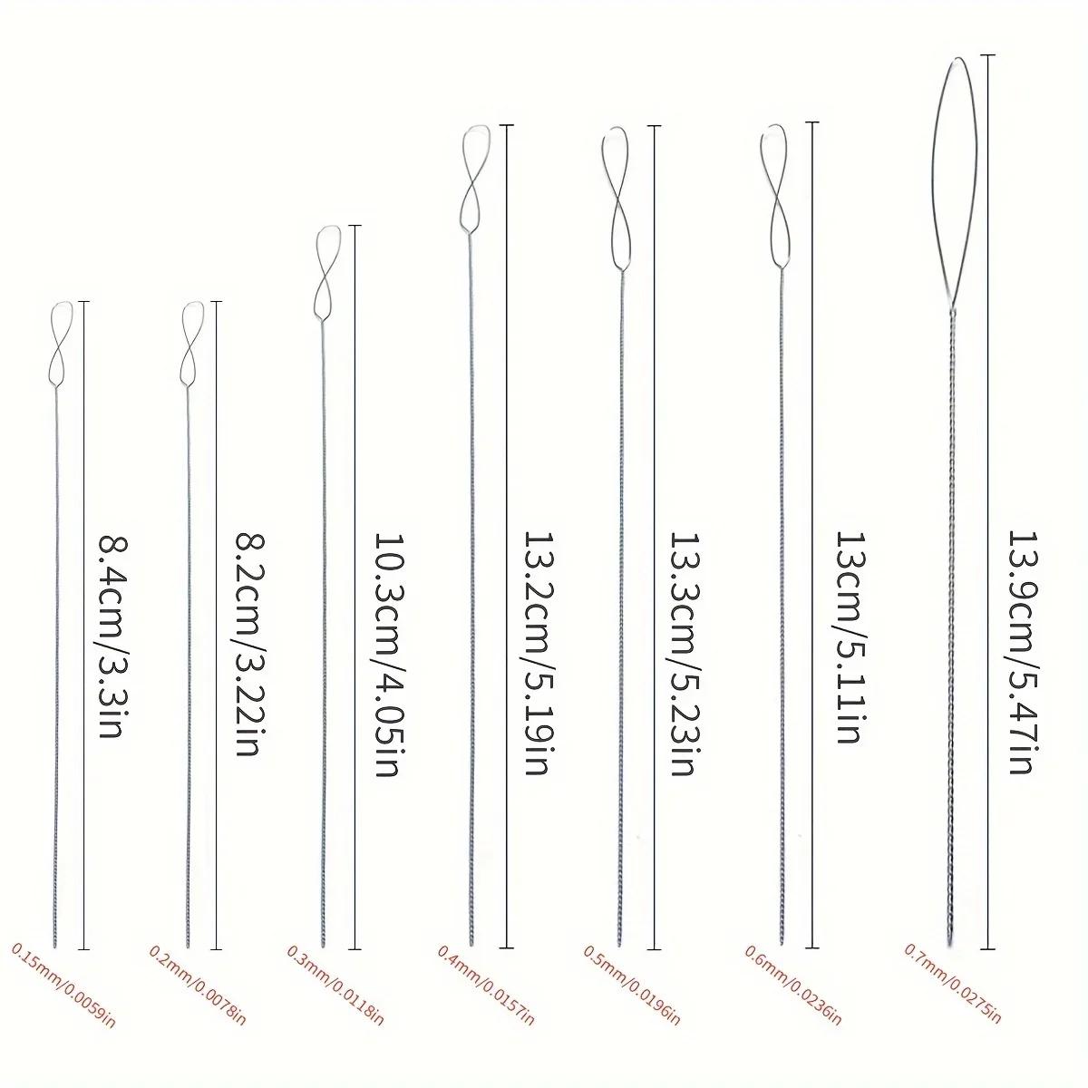 7pcs/set Stainless Steel Bead  - Beading Needle Fine 评论和价格