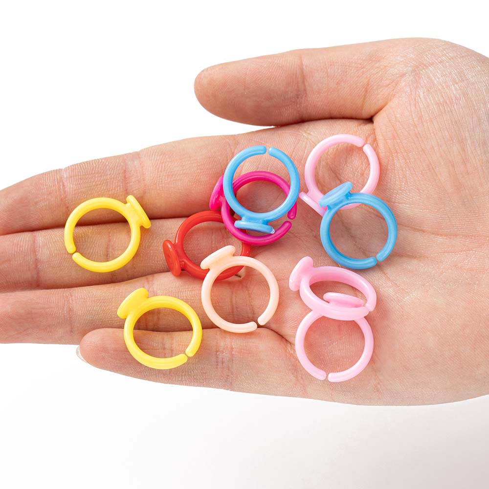 100pcs Clear Plastic Adjustabl - Jewelry Making 4 Year Old 评论和价格