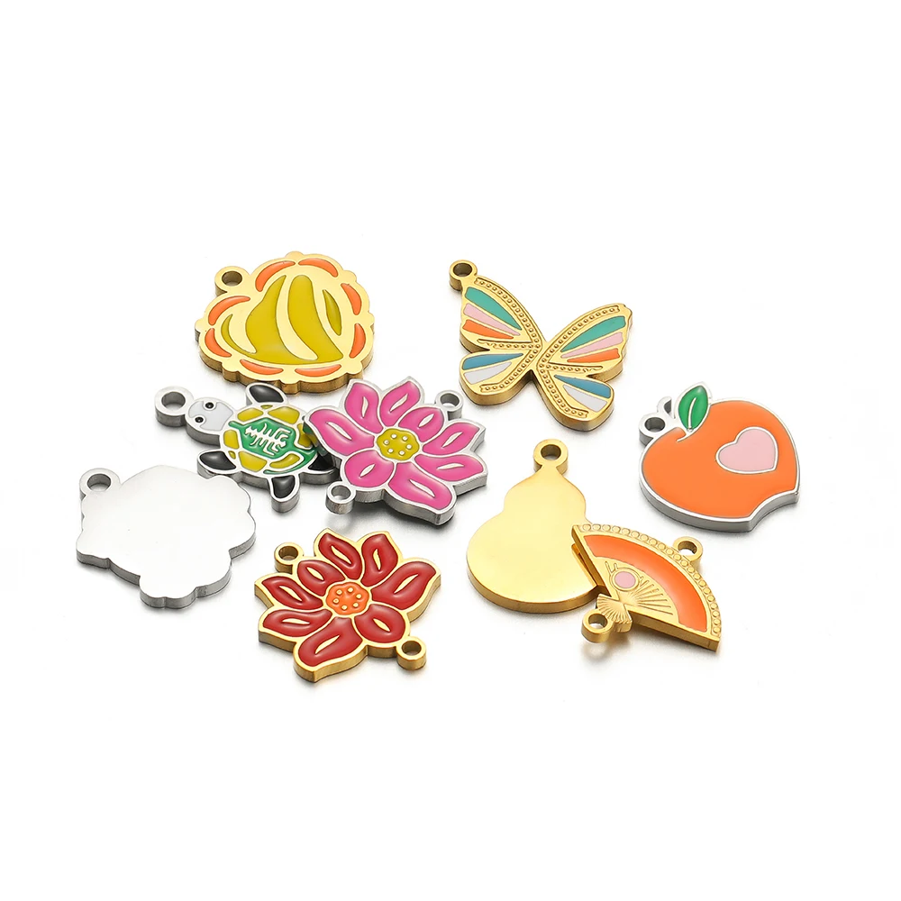 5pcs Stainless Steel Lotus But - Jewelry Making 4 Year Old 评论和价格