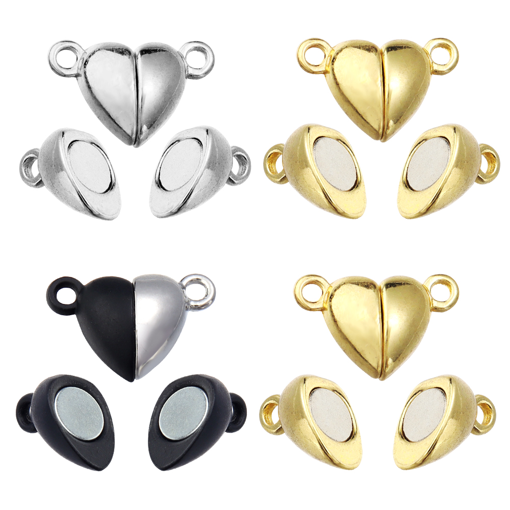 5pcs/Lot Alloy Love Heart Shap - Jewelry Making Essentials 评论和价格