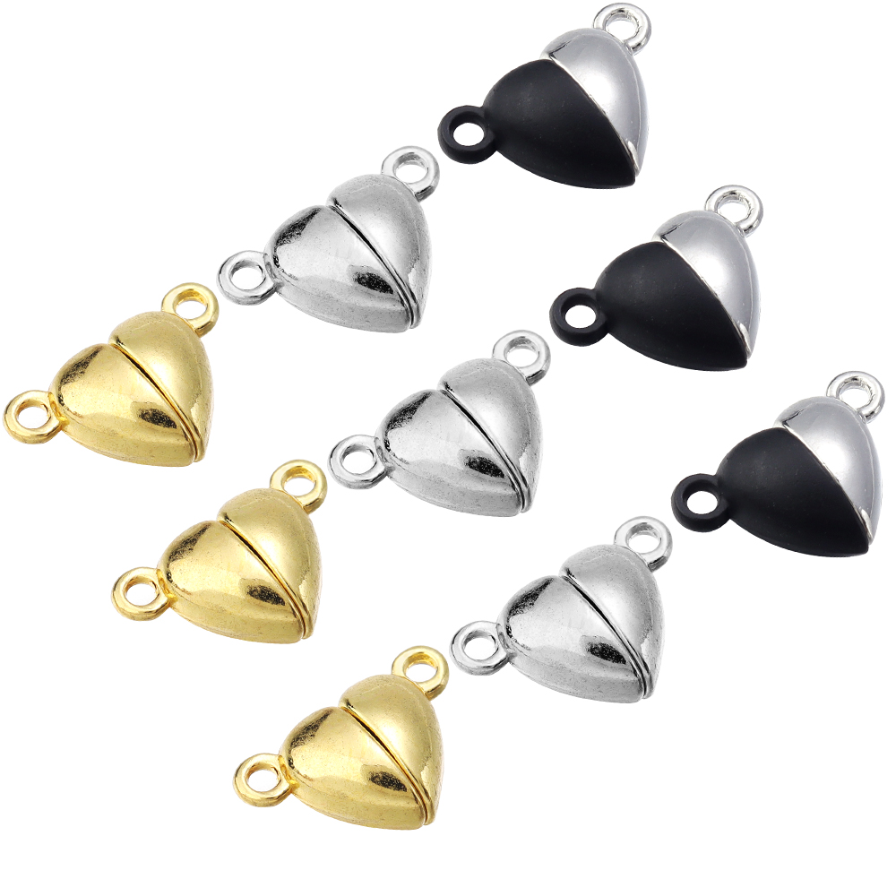 5pcs/Lot Alloy Love Heart Shap - Jewelry Making Essentials 评论和价格