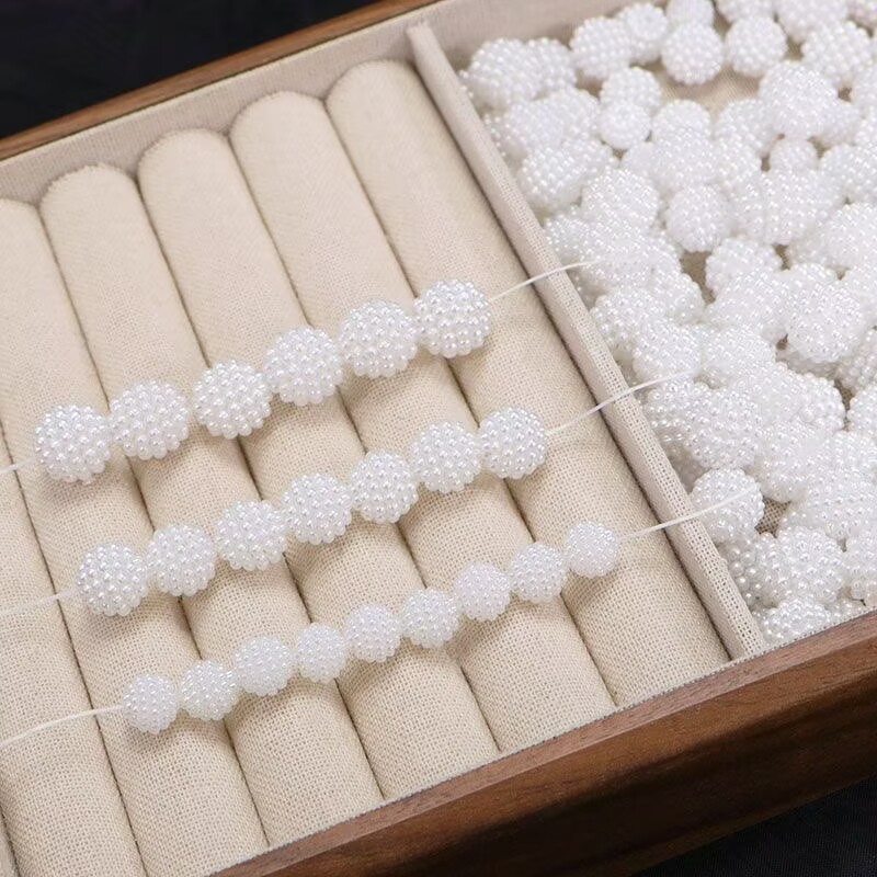 10/12/14/20mm White Acrylic AB - Jewelry Making Event 评论和价格