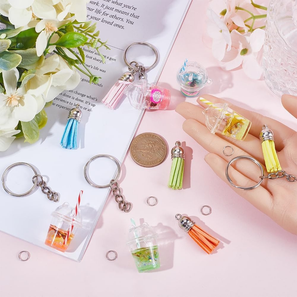 35Pcs DIY 5 Sets Bubble Tea Ke - Jewelry Making Diy Kit 评论和价格