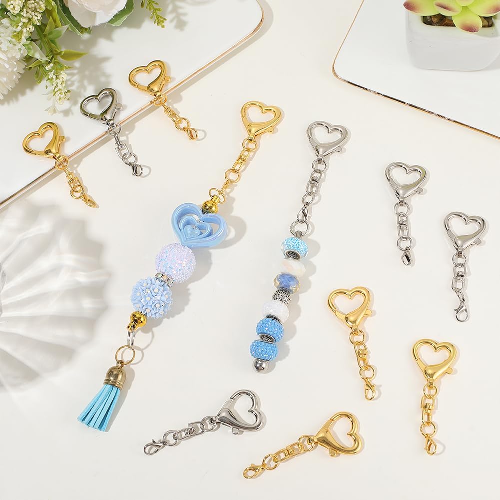 5/15/30Pcs Heart Shaped Swivel - Jewelry Making Factory 评论和价格