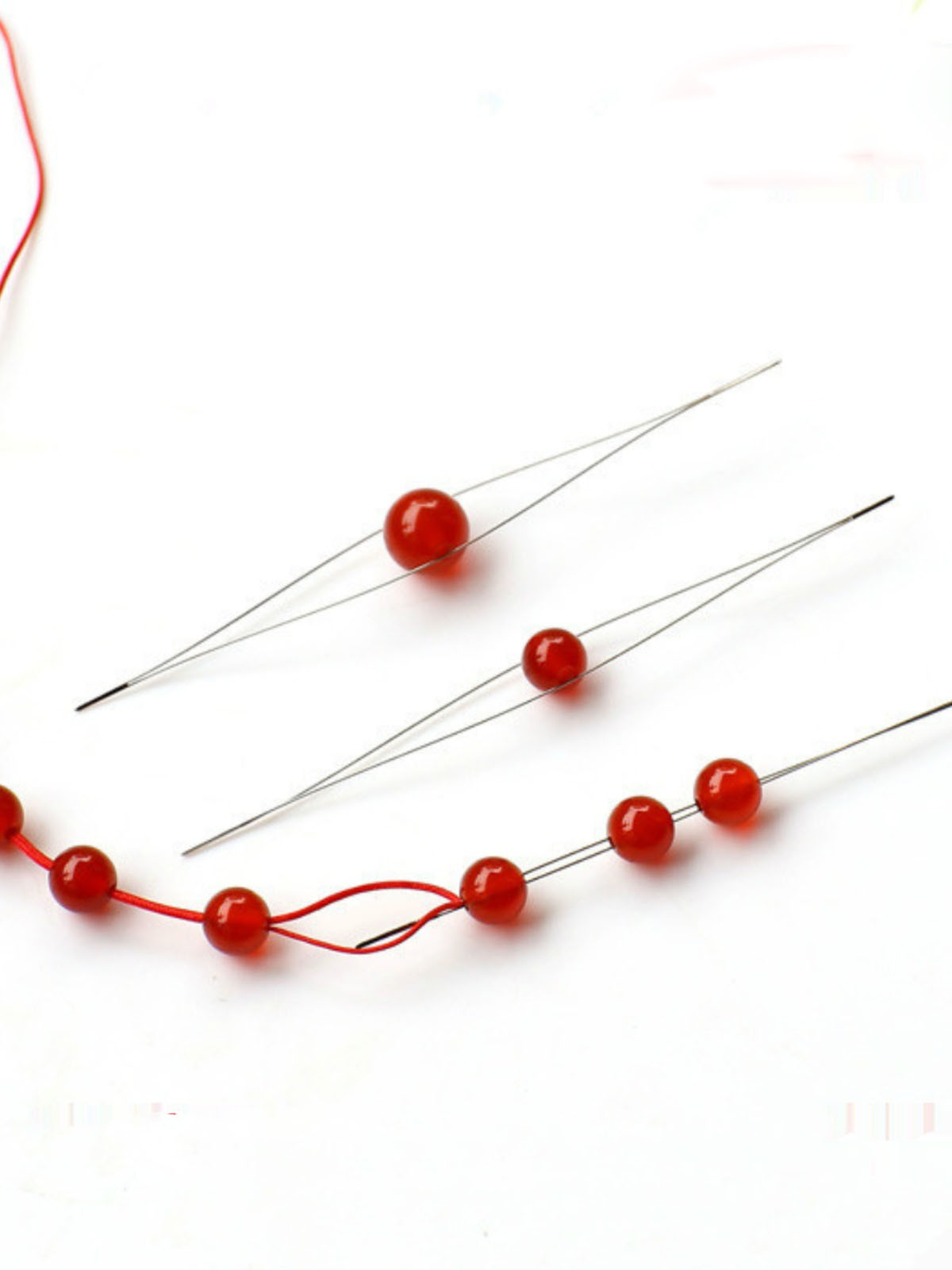 2pcs/lot Open beading lead ext - Beading Needle Fine 评论和价格