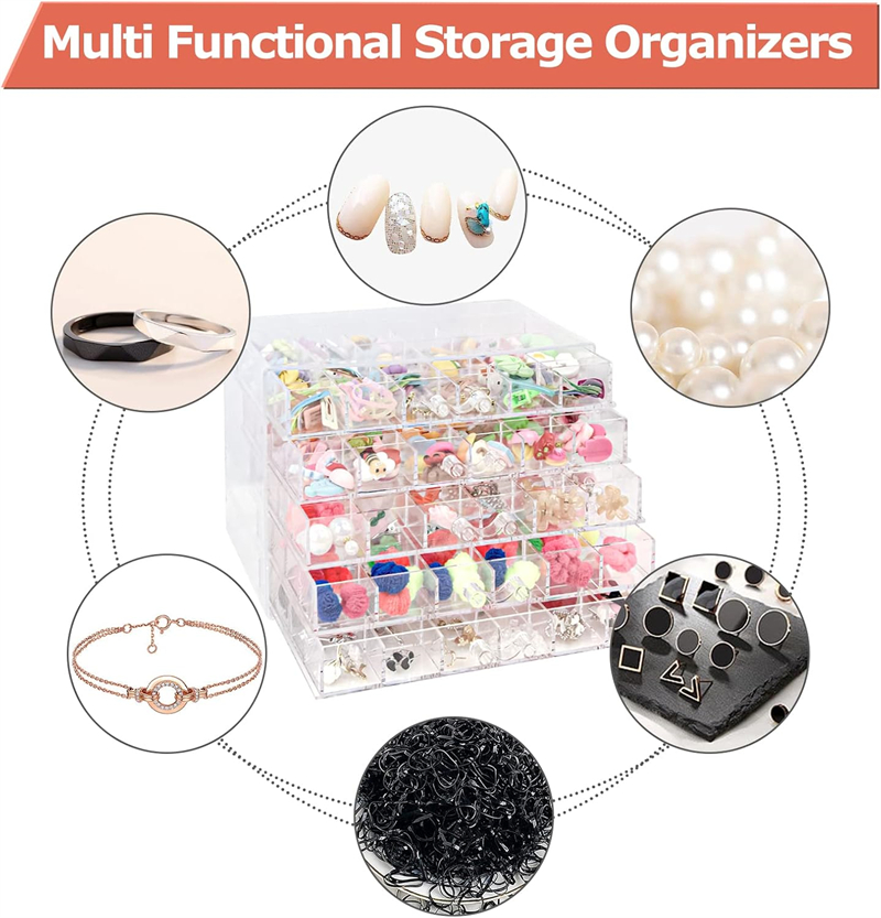 Transparent Jewelry Storage Bo - Jewelry Making Organizer Box 评论和价格