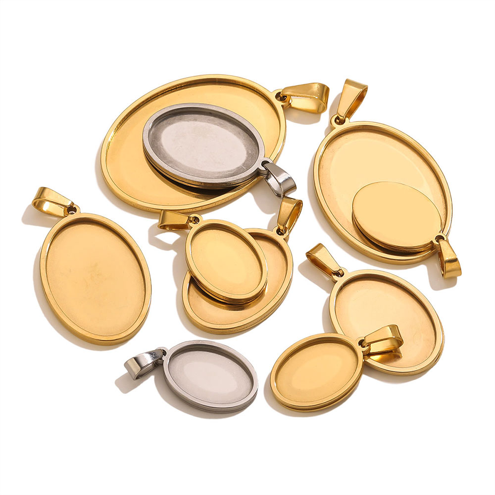 5PCS Stainless Steel Charms Go - Jewelry Making Materials Wholesale 评论和价格