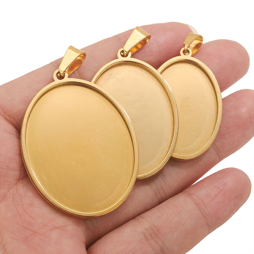 5PCS Stainless Steel Charms Go - Jewelry Making Materials Wholesale 评论和价格