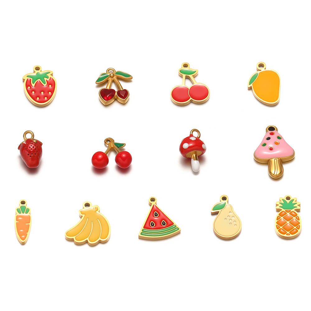 5Pcs Stainless Steel Cute Mush - Jewelry Making 4 Year Old 评论和价格