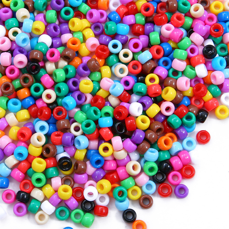 100pcs 6x9mm Large Hole Plasti - Jewelry Making 4 Year Old 评论和价格