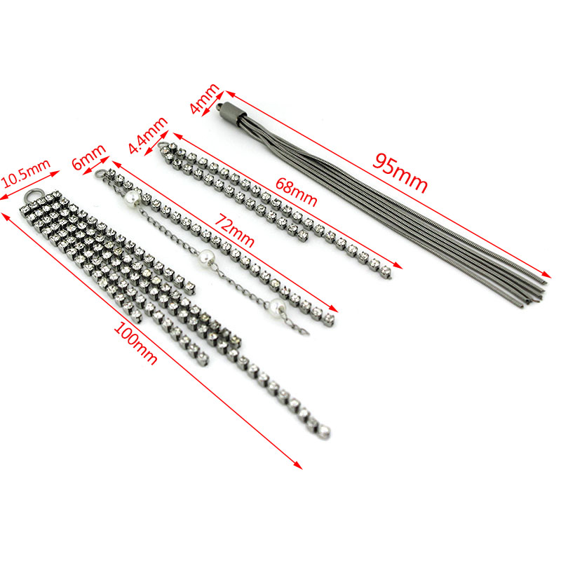 2pcs Stainless Steel Rhineston - Jewelry Making Materials Wholesale 评论和价格