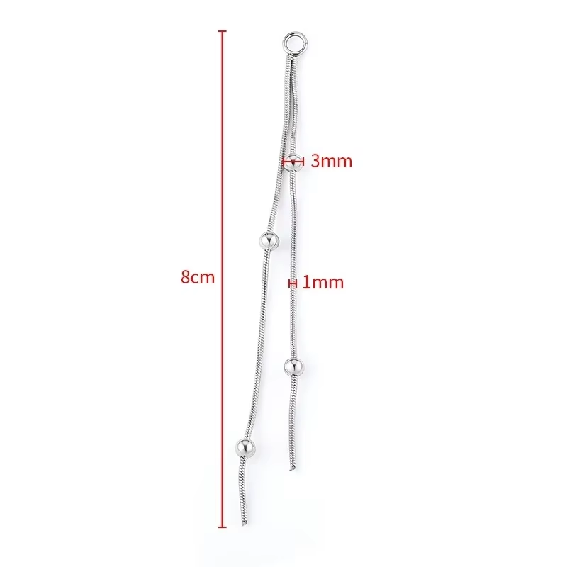 2pcs Stainless Steel Rhineston - Jewelry Making Materials Wholesale 评论和价格