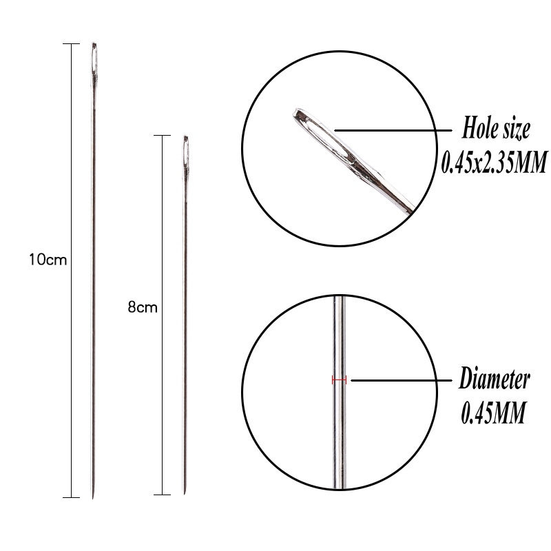 8cm 10cm stainless steel beadi - Beading Needle Fine 评论和价格