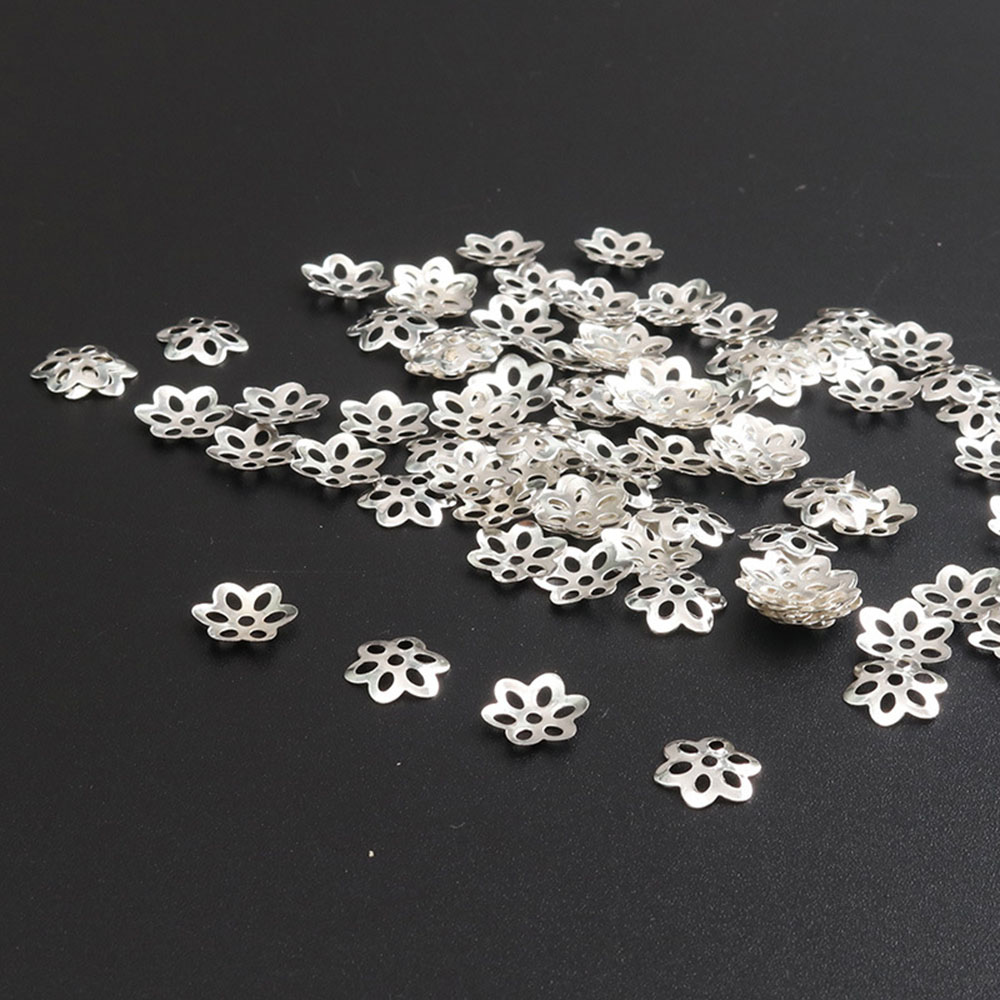 100Pcs Flower Bead Caps for Br - Jewelry Making Bali 评论和价格