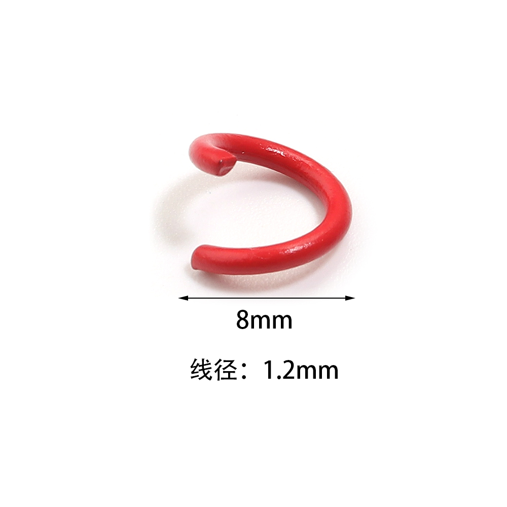 200pcs 8mm Metal Iron Colorful - Jewelry Making Looper Tool 评论和价格