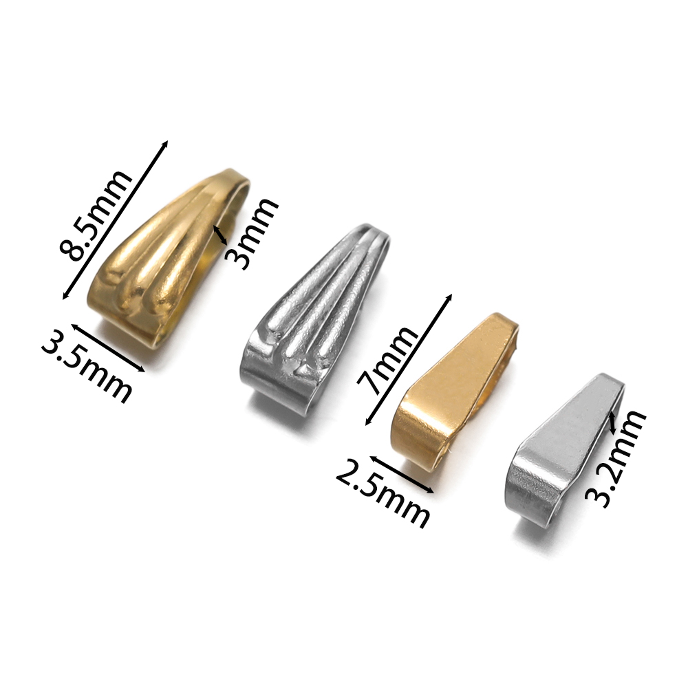 50Pcs/Pack Stainless Steel Buc - Jewelry Making Charms 评论和价格