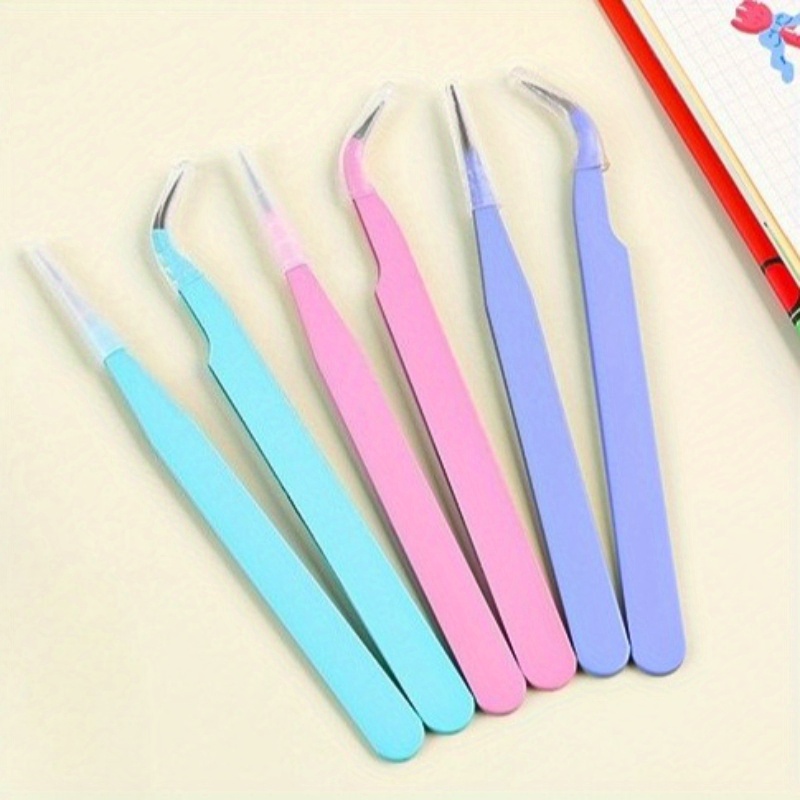 6pcs Tweezers Set - Angle and  - Jewelry Making Workshop 评论和价格